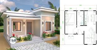 House Plans 10x13m With 3 Bedrooms