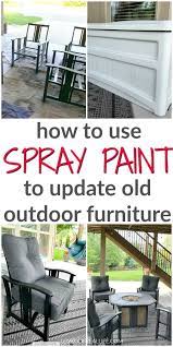 Spray Paint Outdoor Furniture