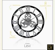 Greek Wall Clock Levi Roman Numerals