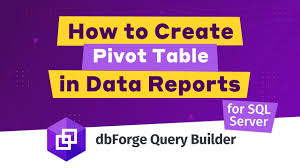 how to create pivot table in sql server