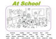 Use 'a' 'an' or 'the' to complete the sentences. Picture Composition At School Esl Worksheet By Urieth