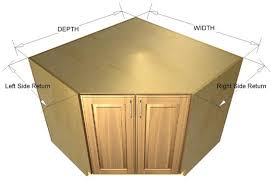 45 degree base sink cabinet