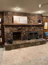Mortar Grouting Fireplace