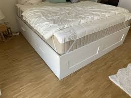 Die matratze 180x200 cm ist eine beliebte matratze für paare. Ikea Birmnes Bett 180x200 Mit Lattenrost Schubladen Ohne Matratze In Dresden Striesen West Ebay Kleinanzeigen