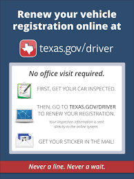 texas vehicle registration renewal