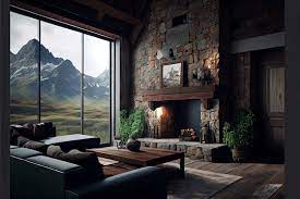 Log Cabin Fireplace Images Browse 4