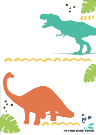 Free Printable Dinosaur Invitation Template Dinosaur