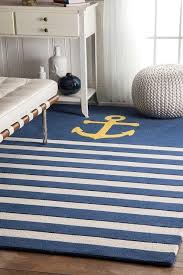 thomas paul hand tufted anchor stripes rug