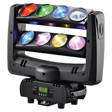 American Dj Led Spider Moving Head Beam Wash Light 8x10w Rgbw 4in1 White Stage Lighting100w Multi Color Change Dmx Controller Beam Software Controlcontrole Nunchuk Nintendo Wii Aliexpress