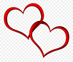 Heart Outline Couple Red Transparent Png - Red Heart PNG – Stunning free  transparent png clipart images free download