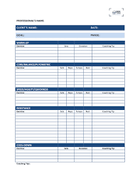 workout log template in word and pdf