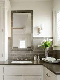 Grey Bathroom Backsplash Design Ideas