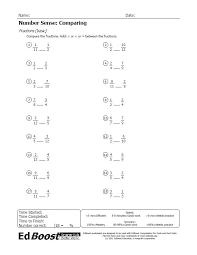 Comparing Fractions Basic Edboost