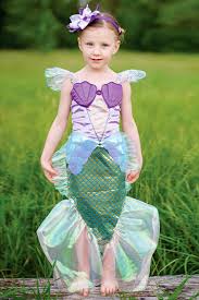 purple and blue mermaid dress up