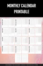 Editable, printable 2021 calendars with week number, us federal holidays, space for notes in word, pdf, jpg. Monthly Calendar Printable For 2021 Blank Template Ideas For The Home