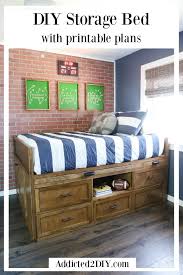 full size captain s bed with storage