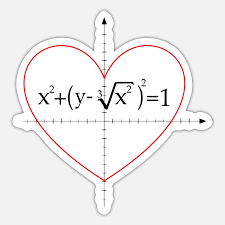Math Formula For A Heart Sticker