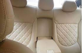 White Leather Seat Cover