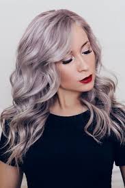 dress with grey blonde hair and makeup
