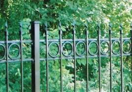Solid Wrought Iron Fence Panels With 6