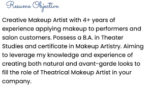 makeup artist resume exle writing