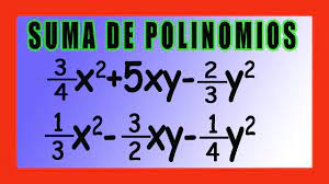 suma de polinomios con fracciones
