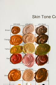 printable skin color mixing chart