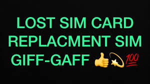 activate giffgaff replacement sim