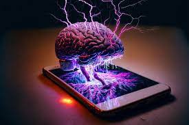 Enslaved by Thechnology. Smartphone Controling Human Brain. Mind Control,  Phone Addiction, Brainwashed Concept. Generative Ai Stock Illustration -  Illustration of concept, head: 267908759