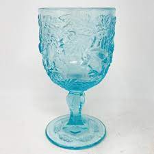 Blue Glass Goblets Madonna Inn Rose