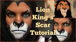 lion kings scar makeup tutorial