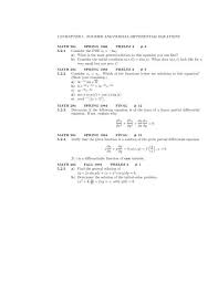 Partial Diffeial Equations 5 2