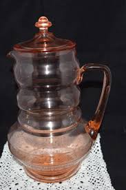depression glass ice tea pitcher