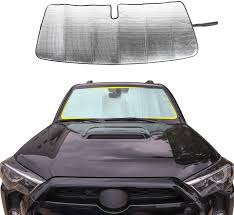 Intense engine heat can damage plastic and rubber components, hurt the finish of the vehicle, and significantly decrease the engines performance. Buy Front Windshield Sunshade Jecar For 4runner Sunshade Car Sun Shade Heat Shield Custom Fit Sunshade Sun Visor Mat For 2017 2018 2019 2020 Toyota 4runner Suv Online In Indonesia B07qfqvdrr