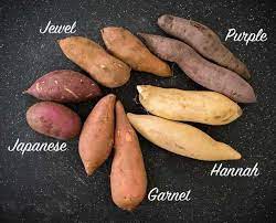 types of sweet potatoes with images