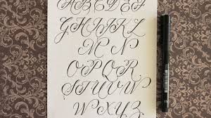 how to write cursive fancy letters