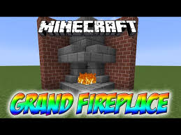 Minecraft Grand Fireplace Tutorial