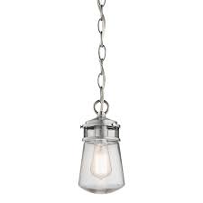 Lyndon 1 Light Small Chain Lantern Brushed Aluminum Kl