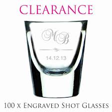 47ml Shot Glass Wedding Favours