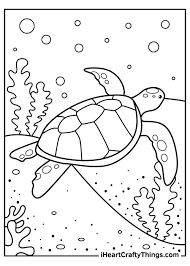 sea turtle coloring pages 100 free