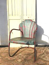 Vintage 1950s Metal Patio Chair S