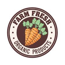 farm fresh label with carrots 3823033