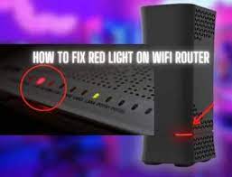 red light on wifi router or modem