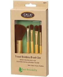 cala bamboo travel bamboo brush set