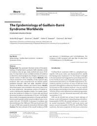 Most people recover fully, but some have permanent nerve damage. The Epidemiology Of Guillain Barre Syndrome Worldwide Tuum Est