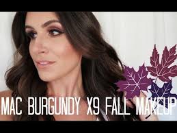 mac burgundy times 9 fall makeup full