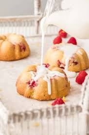 Just make sure you adjust your baking time if you make regular cupcakes. Lemon Raspberry Mini Bundt Cakes Sugar Salt Magic