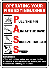 Operating Your Fire Extinguisher Sign