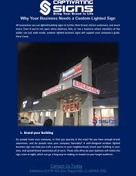 Why Your Business Needs A Custom Lighted Sign By Captivating