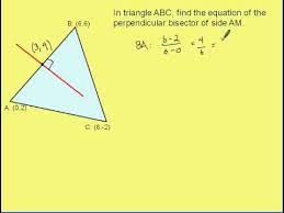 Perpendicular Bisector In Triangle